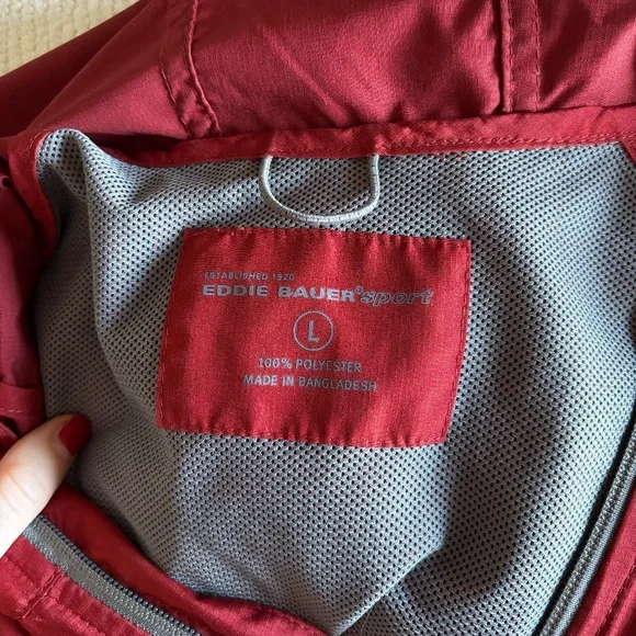 Eddie Bauer Sport Men's Large Wind Breaker - Picture 3 of 5